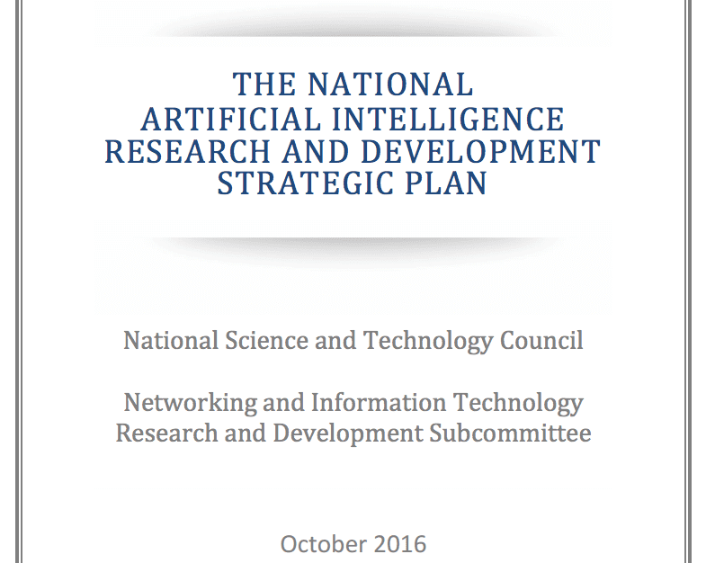 National AI Research and Development Strategic Plan